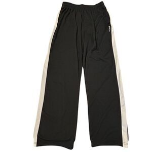 Reebok Black Gray Fleece Lined Joggers Sweatpants L